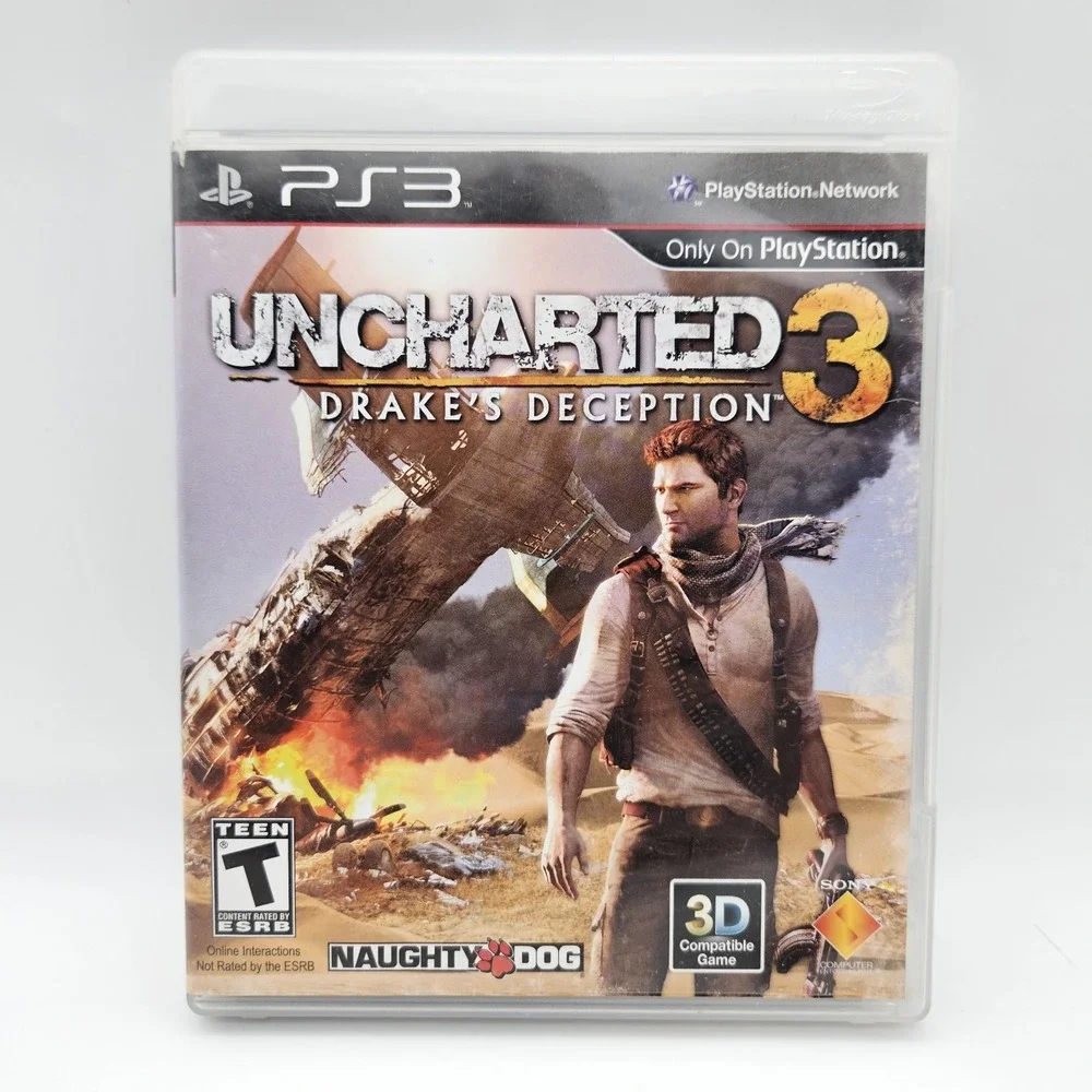 PS3 Uncharted 2 and 3 GH, Infamous, Destiny Playstation 3 Game Bundle Lot of 4
